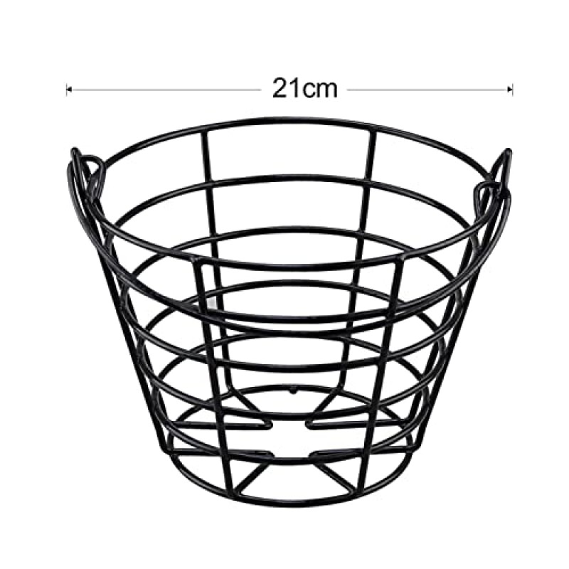 Crestgolf 2PCS 스테인레스 금속 골프 바구니 골프 공 컨테이너 볼 버킷