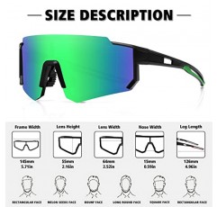 STORYCOAST 남성용 여성용 편광 스포츠 선글라스, 운전 낚시 사이클링 산악 자전거 선글라스 UV400 보호