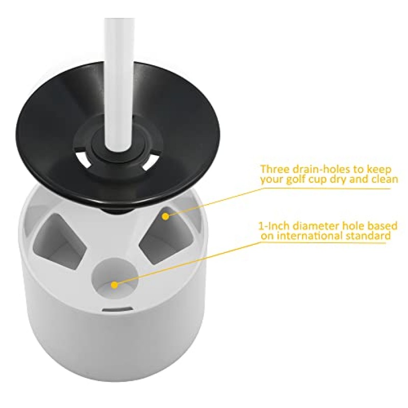 KINGTOP 골프 깃대 미니, 야드용 그린 플래그 퍼팅, 모든 3피트, 양면 번호 골프 플래그, 골프 핀 플래그 홀 컵 세트, 휴대용 2섹션 디자인, 선물 아이디어