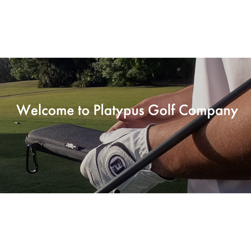 Platypus Golf Co. 캐디 케이스 - 힌지형 스티프 셰이퍼가 포함된 골프 장갑 홀더 - 휴대폰, 티, 디벗 도구, 볼 마커용 보관 슬롯이 있는 하드 케이스 보호 및 정리함 - 남성 및 여성 골퍼 모두용