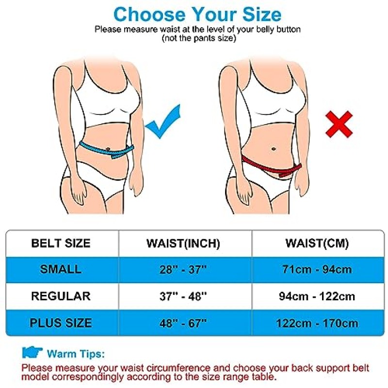 여성을 위한 버팀대 등 보호대 생체 모방으로 넓어진 알루미늄 플레이트를 사용한 허리 통증 완화, 허리 디스크, 좌골 신경통, 일반(허리: 37-48인치)을 위한 통기성 및 조절 가능한 요추 지지 벨트