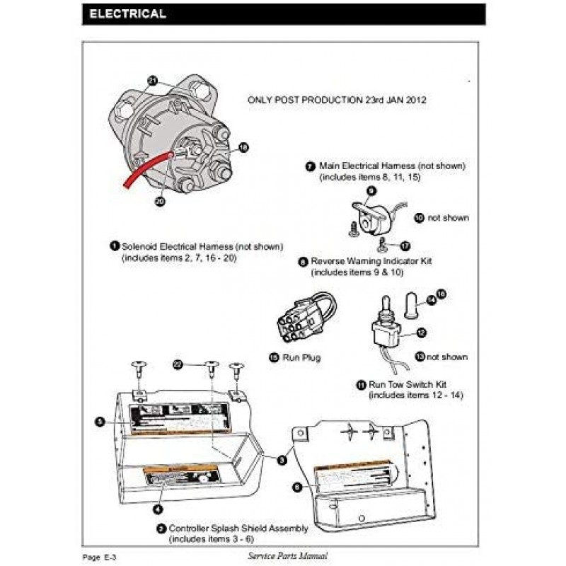 Dr.Acces EZGO RXV 전기 골프 카트 솔레노이드, 48V 150A,4 터미널 OEM # 624317,649373