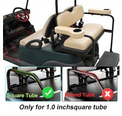 EZGO Club Car Yamaha용 컵 홀더가 있는 Roykaw 골프 카트 팔걸이 - 업그레이드 지지 프레임/드릴링 필요 없음 - 1.0