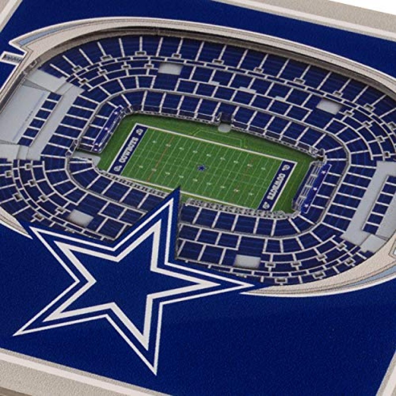 YouTheFan NFL Dallas Cowboys 3D StadiumView Coasters - AT&T 스타디움