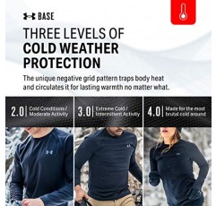 Under Armour 여성용 베이스 3.0 크루넥 티셔츠