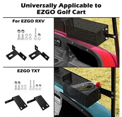 MOSNAI 골프 카트 전면 내부 바구니 대시 보관함/EZGO TXT & RXV, Club Car DS & Precedent 골프 카트 내부 보관 유틸리티 및 내구성 바구니용 트레이 정리함