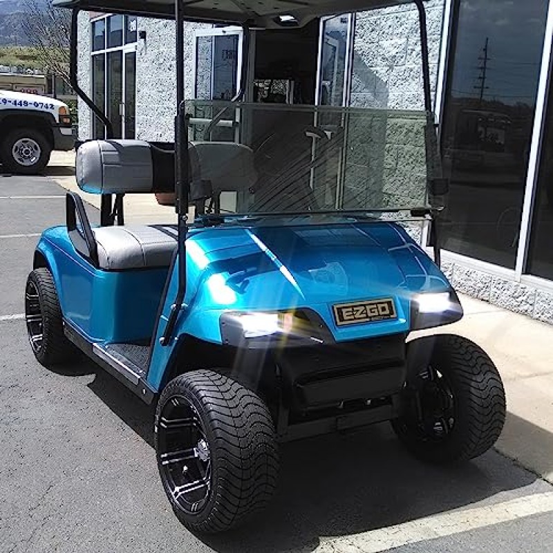 골프 카트용 10L0L EZGO 라이트 세트 EZGO TXT 1996-2013 12V 헤드라이트 미등(2022 업데이트)