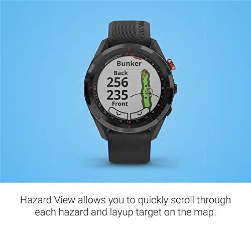 Garmin Approach S62, 프리미엄 골프 GPS 시계, 가상 캐디 내장