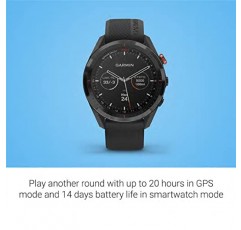 Garmin Approach S62, 프리미엄 골프 GPS 시계, 가상 캐디 내장