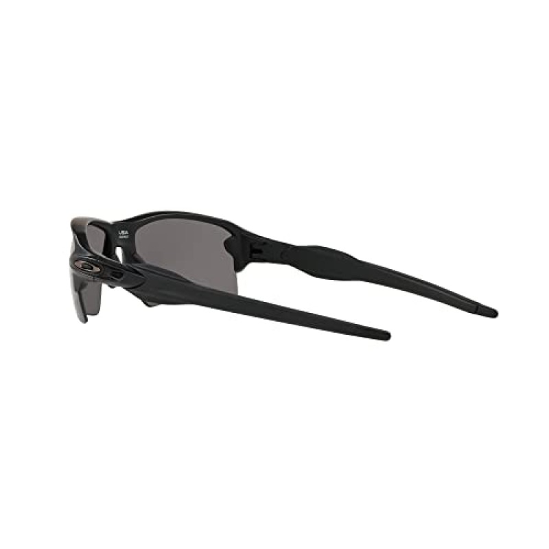 Oakley SI 남성 OO9188 Flak 2.0 XL 직사각형 선글라스, 매트 블랙/프리즘 그레이 편광, 59mm