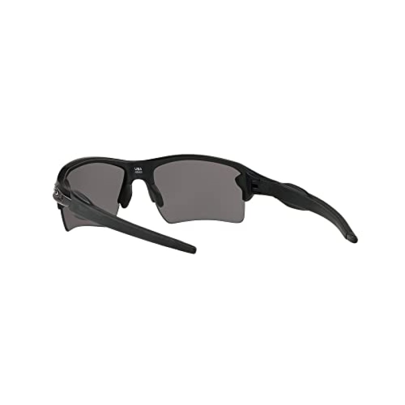 Oakley SI 남성 OO9188 Flak 2.0 XL 직사각형 선글라스, 매트 블랙/프리즘 그레이 편광, 59mm