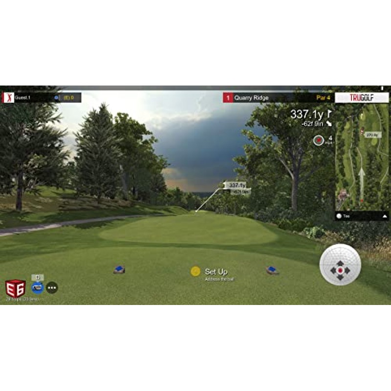 TruGolf 골프 시뮬레이터 및 스윙 스틱: 모션 센서, 3D 스윙 분석, WGT/E6 Connect 앱 호환성 및 스마트 장치 연결을 통해 실내 및 실외에서 스윙을 마스터하세요.