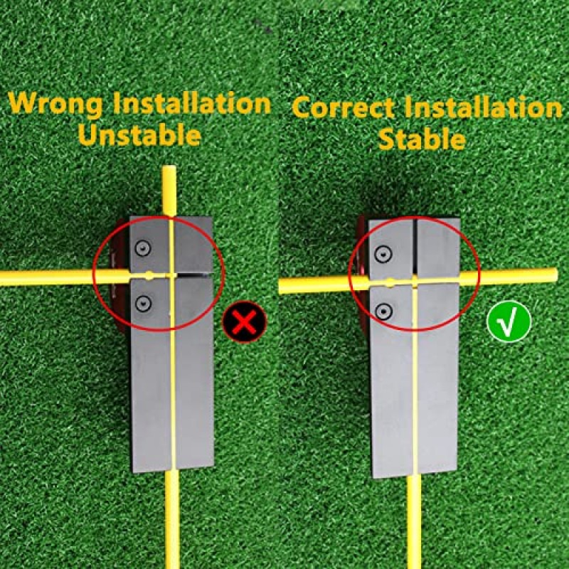3개의 정렬 스틱이 있는 골프 스윙 트레이너 앵글 다이얼이 있는 휴대용 골프 훈련 보조 장치-OLE ANDIGO 골프 훈련 장비, 골프 트레이너, 골프 스윙 트레이너 보조, 야외 골프 선물용 스윙 평면 교정기