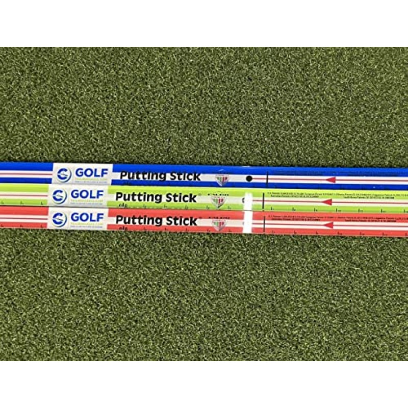 퍼팅 스틱 프로 골프 훈련 보조 기구 - 아이라인 퍼팅 거울을 사용한 골프 퍼팅 연습을 위한 퍼팅 훈련 보조 기구 - 골프 강사가 보증하고 전 세계 투어 프로들이 사용함