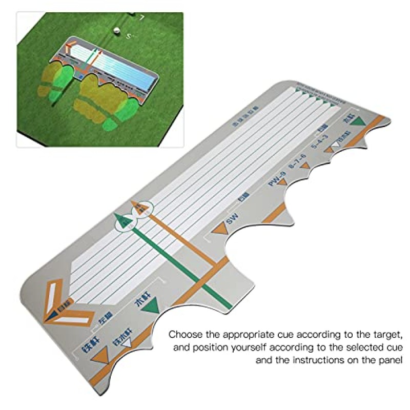 BstXqty 골프 퍼팅 미러 보드, 위치 조정 가능한 연습 스윙 골프 훈련 보조 장치, 퍼팅 기술을 위한 골프 스윙 미러 보드 정렬 미러 골프
