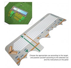 BstXqty 골프 퍼팅 미러 보드, 위치 조정 가능한 연습 스윙 골프 훈련 보조 장치, 퍼팅 기술을 위한 골프 스윙 미러 보드 정렬 미러 골프