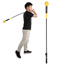ANKROYU 골프 훈련 보조기구, 스윙 트레이너 연습 도구 초보자를 위한 근력 및 리듬 훈련 장비 실내 연습 치핑 타격 골프 액세서리