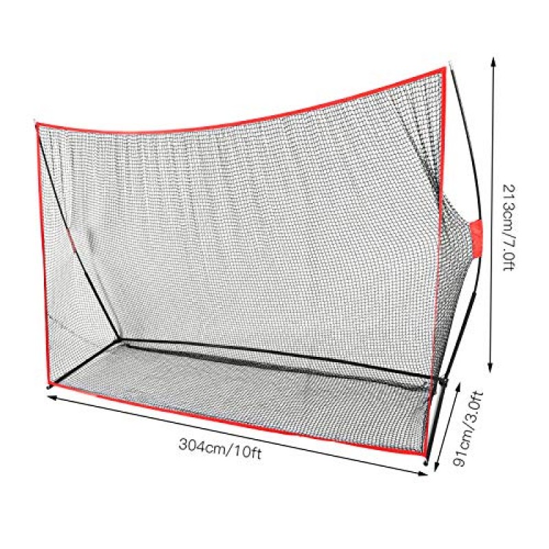 골프 타격 네트, 10피트 골프 연습 네트 키트 휴대용 스윙 훈련 메쉬 볼 타격 케이지 실내 실외 스포츠