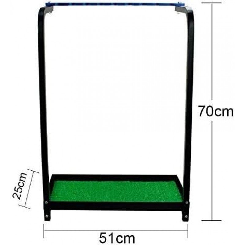 골프 클럽 보관 선반 9 홀더 - 골프 클럽 디스플레이 스탠드 실내 및 실외용 퍼터 랙, 내구성이 뛰어난 금속 랙 골프 클럽 주최자, 녹색