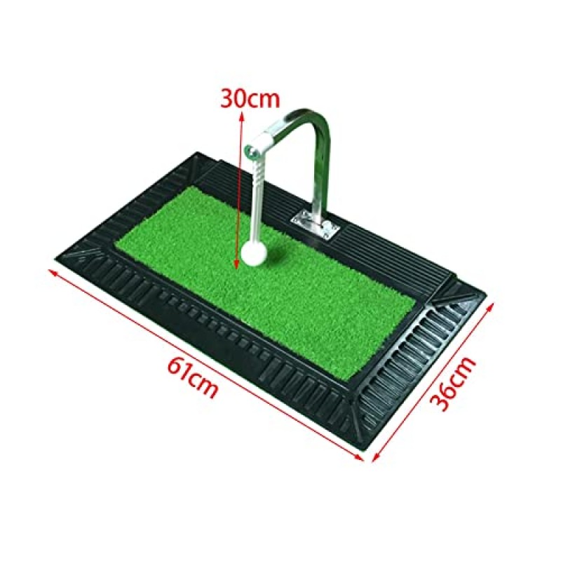 정원 뒷마당 시뮬레이터 매트, 골프 훈련 보조, 실내/실외 스윙 그루버, 휴대용 골프 스윙 트레이너용 MYCENSE 골프 타격 트레이너