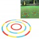 Alomejor 3pcs 골프 대상, 초보자를위한 피칭 훈련 보조 장치를 넣는 원형 접이식 밝은 줄무늬