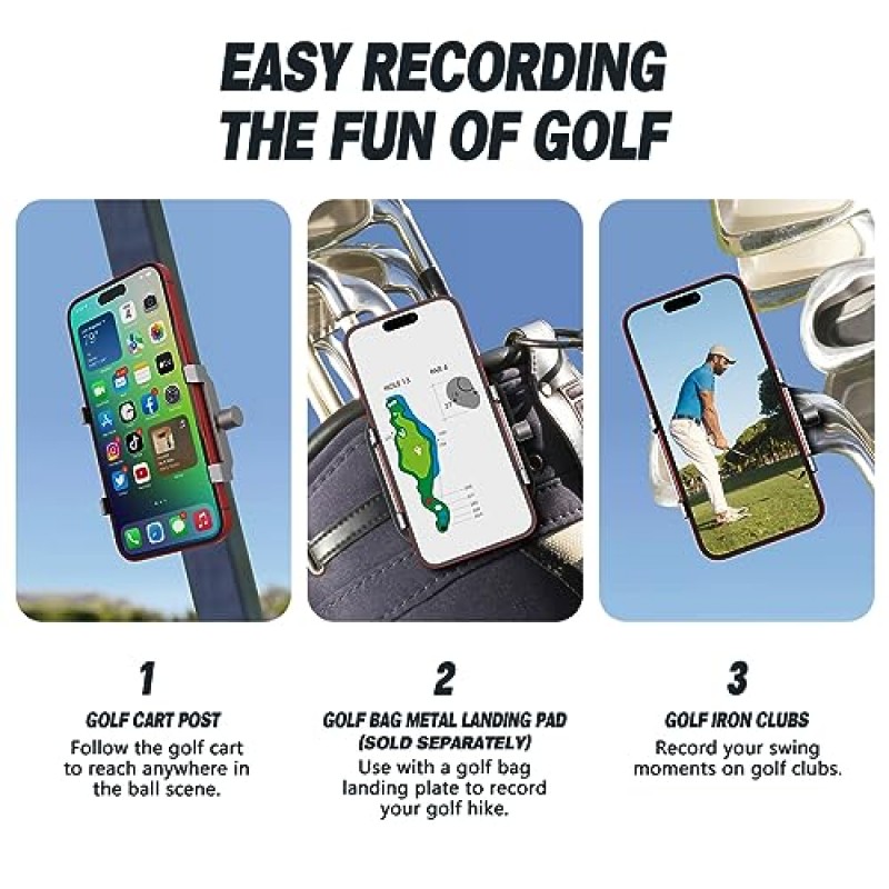 MAGNETTIGER 골프 퍼팅 정렬 보조 장치 및 자석 골프 휴대폰 홀더