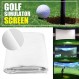 QCHIAN 골프 시뮬레이터 임팩트 스크린 디스플레이, 휴대용 프로젝터 스크린 반사 직물 천, 골프 훈련용 골프 공 프로젝션 스크린(118"X157")
