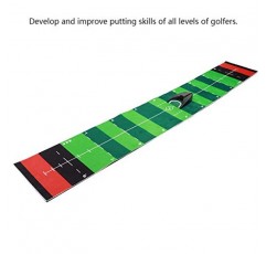 DAUERHAFT 골프 스윙 매트, 내구성이 안정적이고 안정적인 기술 개발 휴대용 크기 PP 소재 쉽게 굴릴 수 있는 밝은 색상 골프 연습용 골프 연습 매트