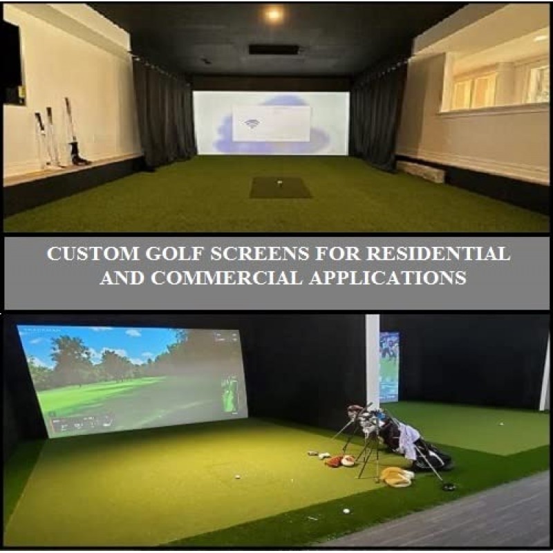 스펙트럼 골프 시뮬레이터 - 골프 시뮬레이터용 골프 임팩트 스크린 폴리 스페이서 - 원시 소재 - 미국산 대부분의 골프 케이지에 적합