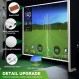 골프 훈련을 위한 16개의 그로밋 구멍이 있는 METGID 골프 시뮬레이터 충격 스크린, 실내 HD 골프 충격 스크린 사용 가능 118 x 157 인치