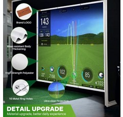 골프 훈련용 METGID 골프 시뮬레이터 임팩트 스크린, 가족용 실내 시리즈 118 x 79인치