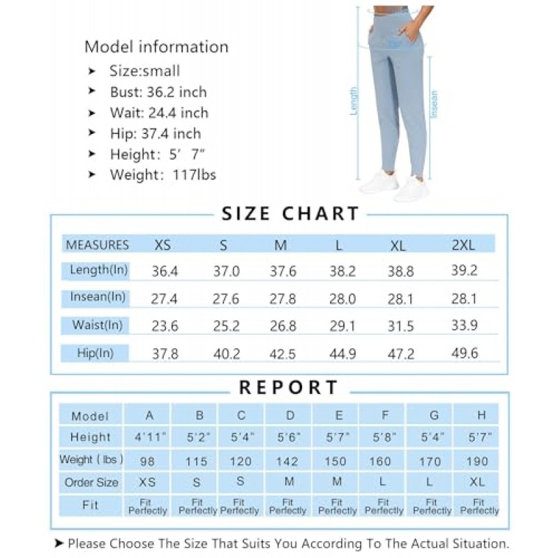 THE GYM PEOPLE 여성용 조깅 바지 경량 운동 레깅스 운동, 요가, 달리기를 위한 테이퍼드 라운지 바지