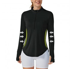 G4Free Womens UPF 50+ Sun Shirts 경량 속건성 긴 소매 운동 탑 경량 러닝 풀오버