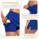 여성용 테니스 스커트 운동용 골프 Skorts 운동 스포츠 러닝 반바지 포켓 Activewear 캐주얼 미니 스커트