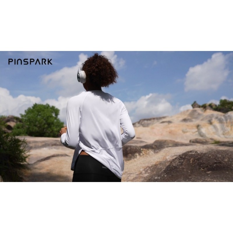 Pinspark 긴 소매 운동 탑 여성용 모이스처 위킹 요가 셔츠 하이킹 운동 루즈 피트 라글란 슬리브 탑