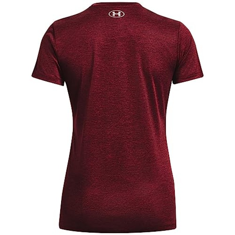 Under Armour 여성용 테크 반팔 브이넥 - 트위스트