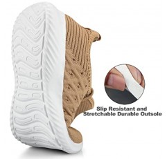 Feethit Womens Slip On Walking Shoes 미끄럼 방지 운동화 통기성 운동 신발 경량 체육관 스니커즈