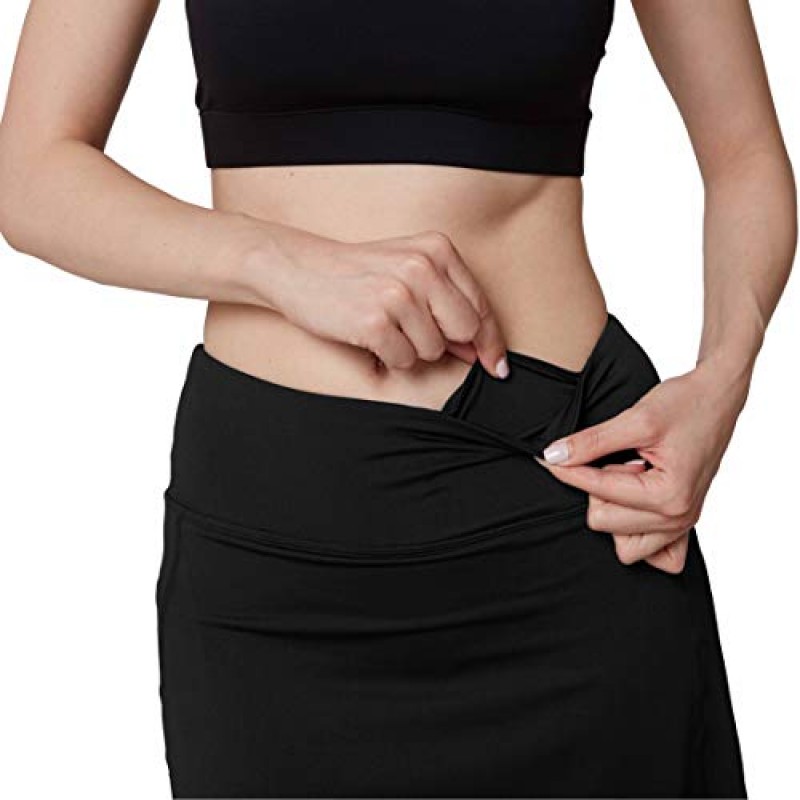 여성용 활동적 운동 스커트 스포츠 골프 테니스 러닝 포켓 Skort