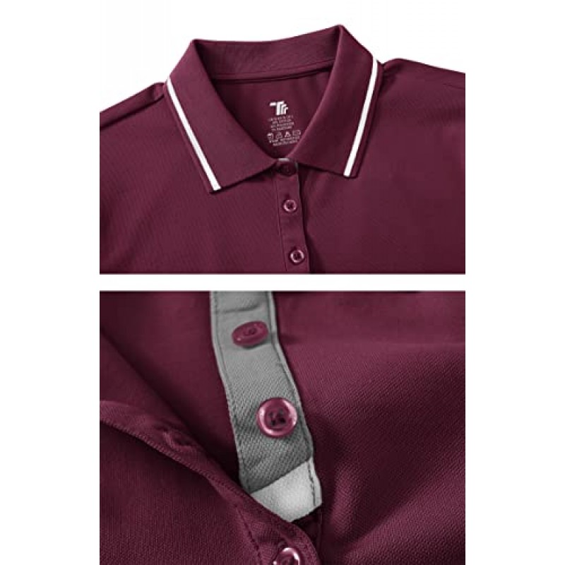 YSENTO 여성 테니스 드레스 폴로 셔츠 반팔 UPF 50+ Activewear 운동 골프 드레스