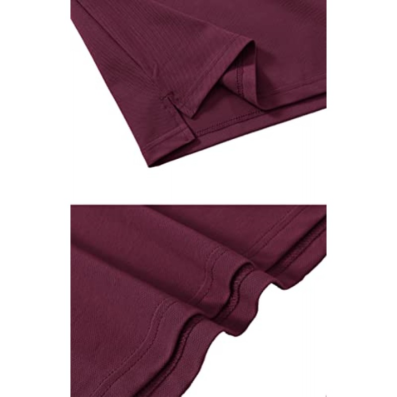 YSENTO 여성 테니스 드레스 폴로 셔츠 반팔 UPF 50+ Activewear 운동 골프 드레스