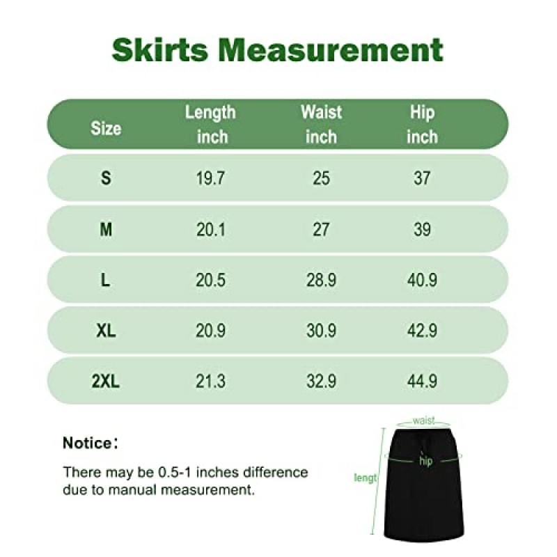 포켓이 있는 여성용 테니스 스커트 Athletic Skort Stretchy 무릎 길이 골프 하이 웨스트 스커트 Drawstring Shorts