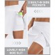 Ewedoos Skort with 슬릿 골프 스커트 여성용 포켓 하이 웨이스트 테니스 스커트 애슬레틱 스커트 러닝 운동 캐주얼