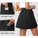 Viodia Golf Skorts 스커트 여성용 포켓 여성용 하이 웨이스트 하이킹 스커트 여름 캐주얼 용 운동 테니스 Skort