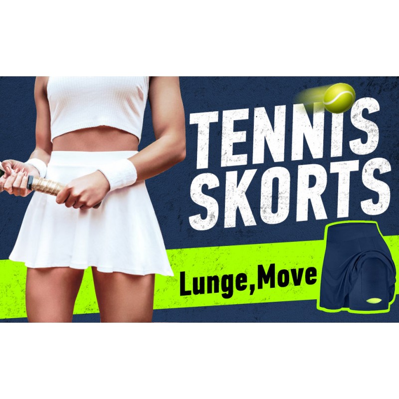 Ewedoos 테니스 스커트 4 포켓 여성용 하이 웨이스트 Skort 운동 골프 Skorts 스커트 여성용 테니스 스커트