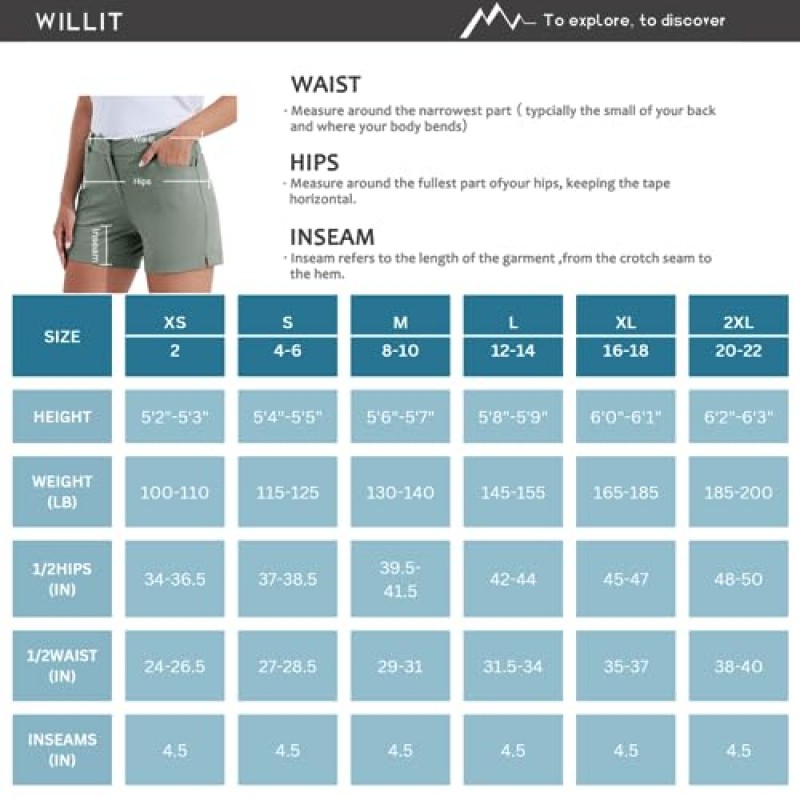 Willit 여성용 4.5
