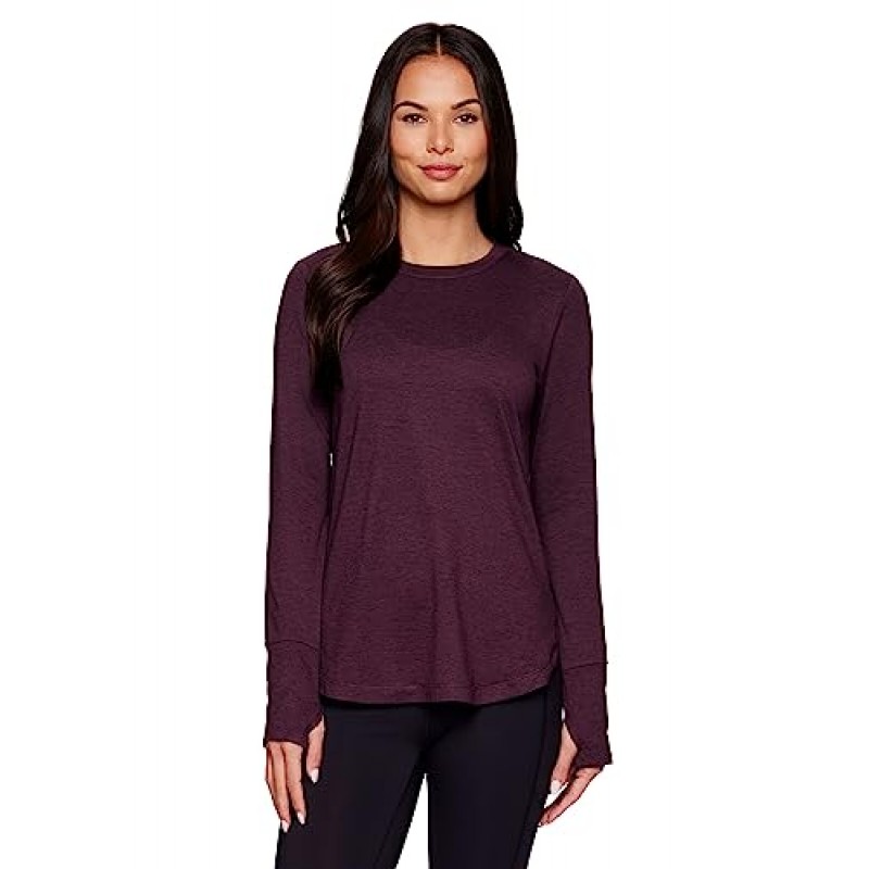 RBX 액티브 여성 패션 운동 요가 긴 소매 슈퍼 소프트 티셔츠