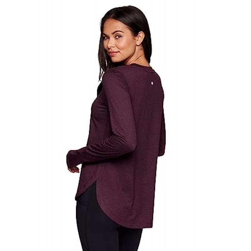 RBX 액티브 여성 패션 운동 요가 긴 소매 슈퍼 소프트 티셔츠