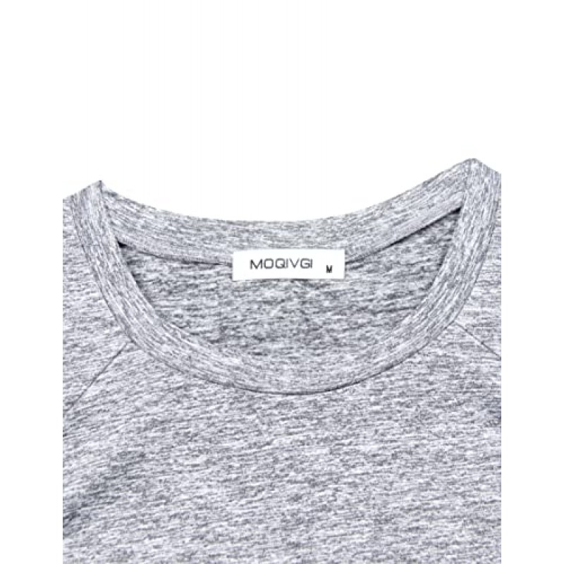 MOQIVGI 여성용 반팔 운동 탑 캐주얼 여름 러닝 요가 운동 피트니스 셔츠 Activewear