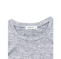 MOQIVGI 여성용 반팔 운동 탑 캐주얼 여름 러닝 요가 운동 피트니스 셔츠 Activewear
