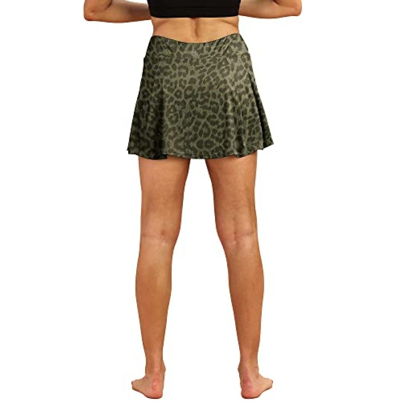 icyzone 여성용 애슬레틱 스커트 - 포켓이 있는 운동용 런닝 골프 테니스 스커트